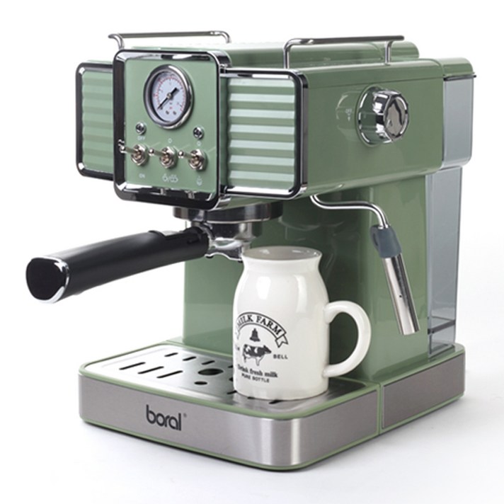 보랄 더 셰프 에스프레소 커피머신, BRCM1350G, 제이드