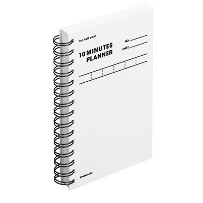 모트모트 오리지널 텐미닛 플래너 반년, 화이트, 1개