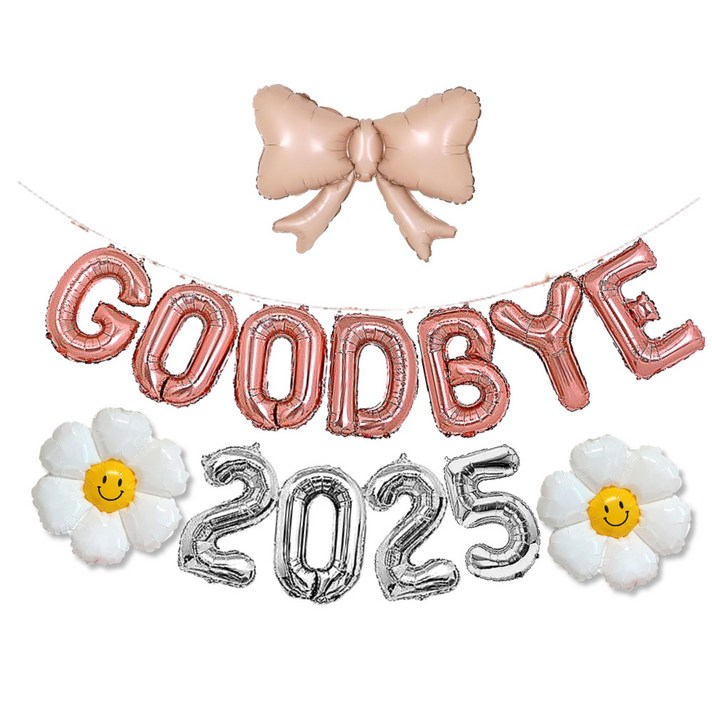 연말파티 굿바이 풍선 세트 4종 송년 종무식 파티용품