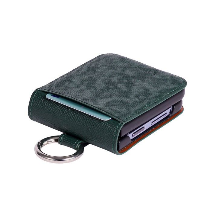 루스톤 천연소가죽 POLKA 카드 지갑 Z플립 케이스