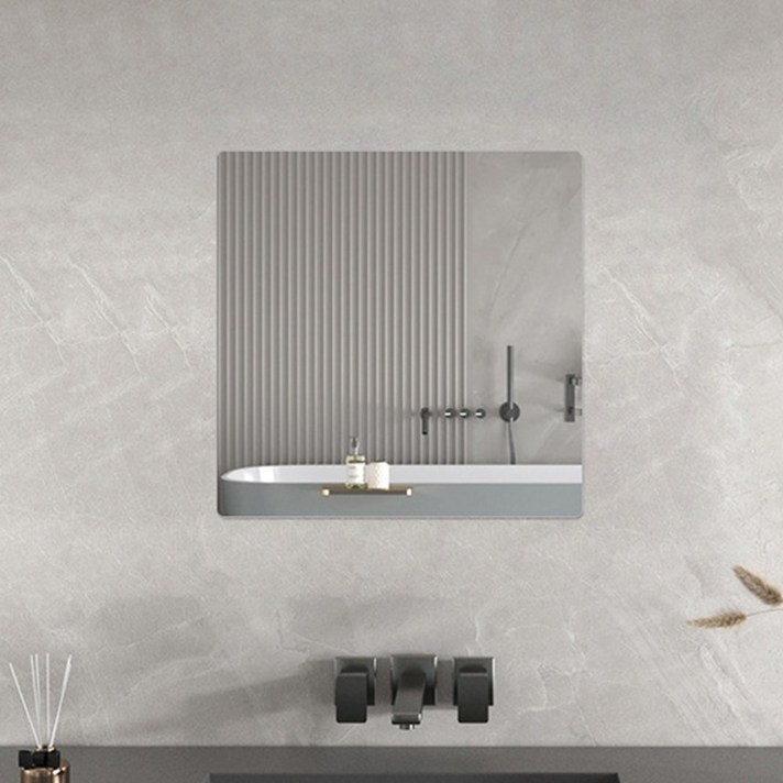 에밋 부착형 아크릴 거울, 정사각30x30cm