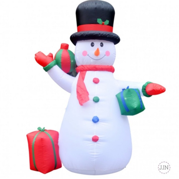 정인 230cm LED 에어벌룬 대형 눈사람 어린이집크리스마스행사 크리스마스컨셉