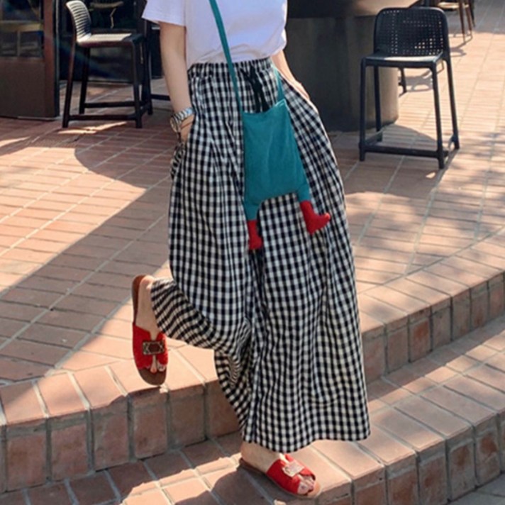메이킹유 K30512체크와이드치마바지 메이킹유 K30512체크와이드치마바지
