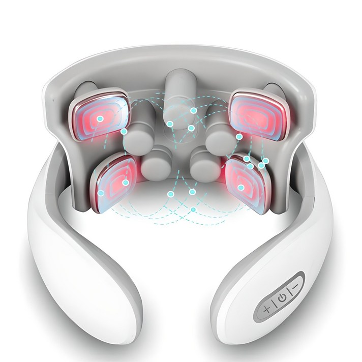 넥슬림 EMS 저주파 온열 목 마사지기 무선 안마기