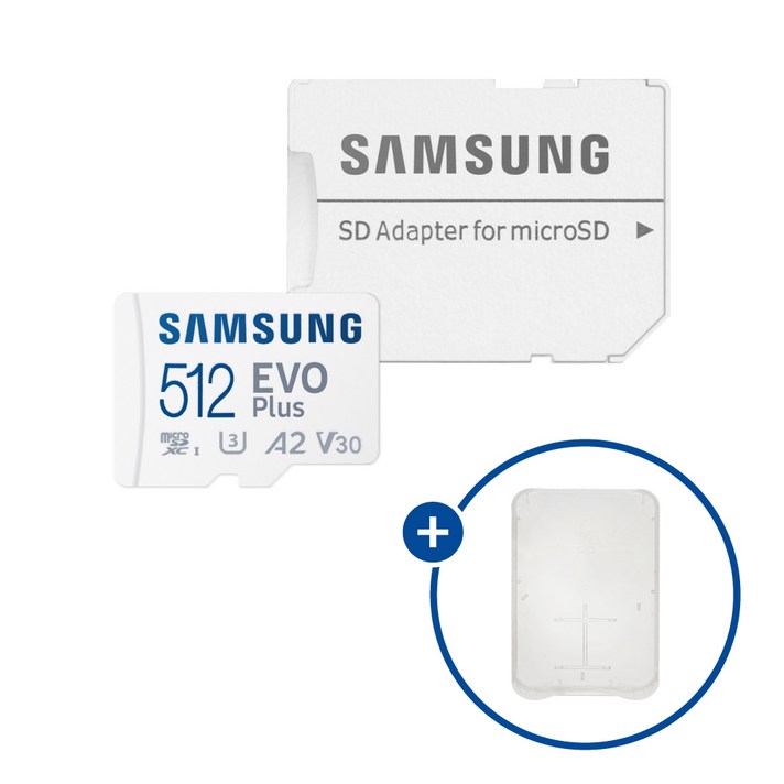 삼성전자 마이크로SD카드 EVO PLUS 512G MBMC512SAKR  SD카드 케이스, 512GB