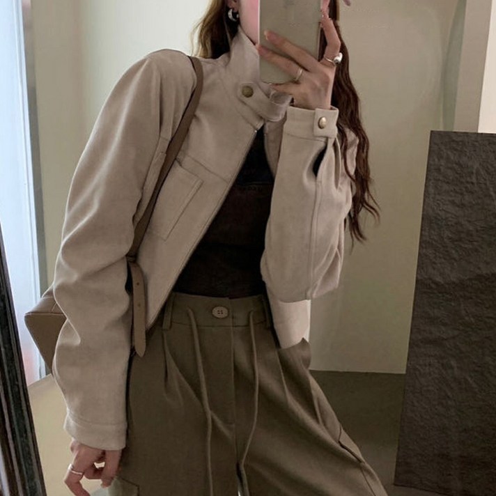 더블공주 빈티지 크롭 숏 자켓 아우터