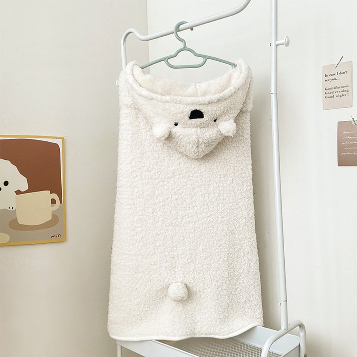 아워리빙 곰돌이 망토 담요