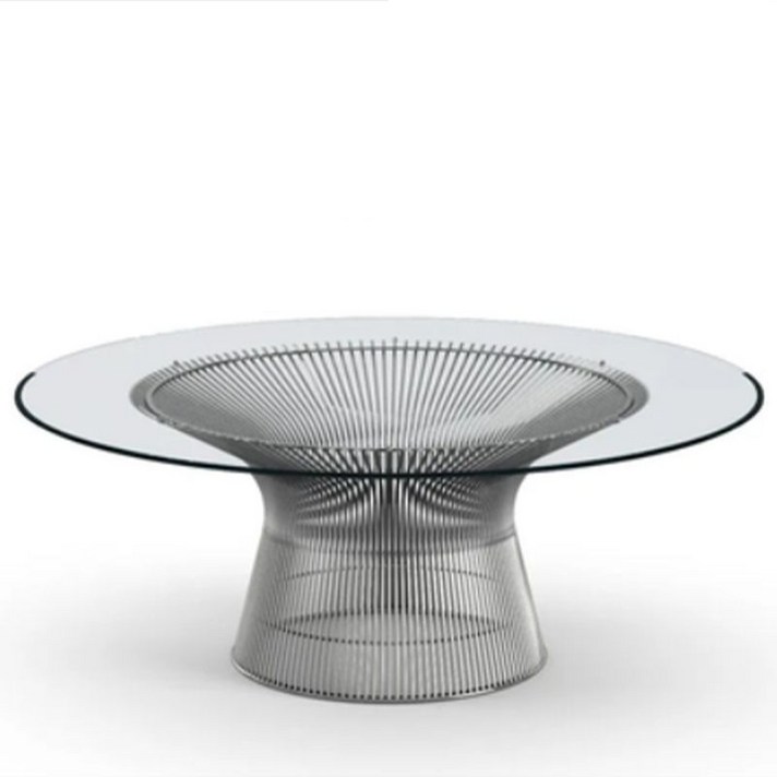 럭셔리 놀 플래트너 커피 원형 유리 테이블 거실