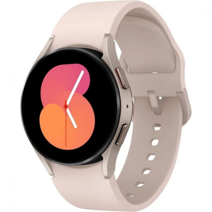 삼성 갤럭시 워치 5 40mm WiFi 4G LTE 1.2인치 슈퍼 AMOLED 스마트워치 GPS 블루투스 고급 수면 코칭 바이오액티브 센서 방수 R905U 일반 충전기 핑크