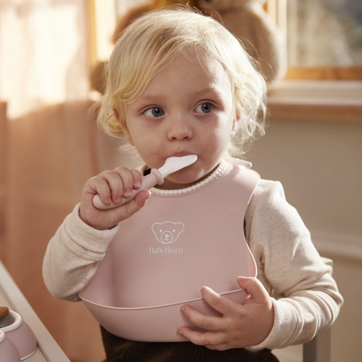 공식 베이비뵨 베이비 빕 이유식 턱받이 1개입