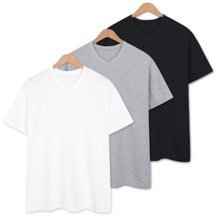3장 세트 남여공용 브이넥 반팔 티셔츠 3PACK SCC5418PT 3장 세트 남여공용 브이넥 반팔 티셔츠 3PACK SCC5418PT
