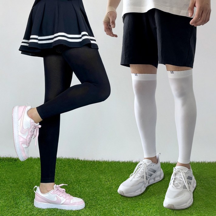 엔조이핏 다리토시 2매입 냉감 쿨 발토시 여름 자외선차단 골프 등산 자전거 스포츠, 화이트2매 엔조이핏 다리토시 2매입 냉감 쿨 발토시 여름 자외선차단 골프 등산 자전거 스포츠, 화이트2매