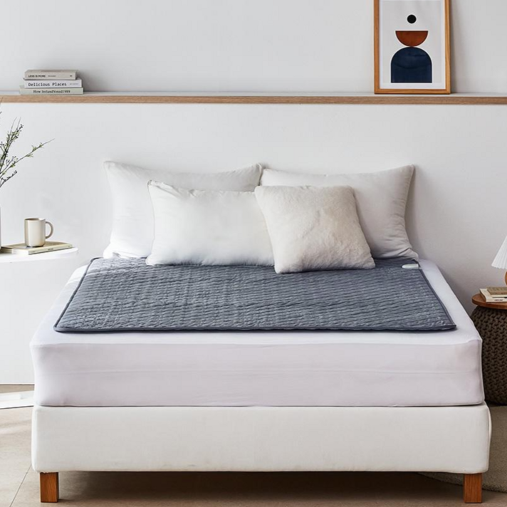 신규출시한일의료기 초극세사 프리미엄 탄소열선 전기요 그레이, 싱글100x180cm, 그레이, 싱글100x180cm