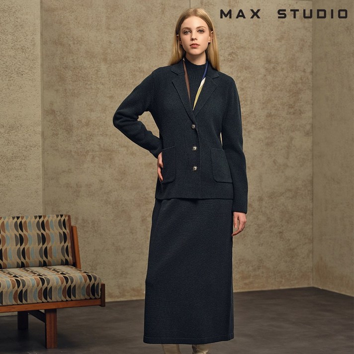 막스스튜디오 울블렌딩 원피스 재킷 2종세트