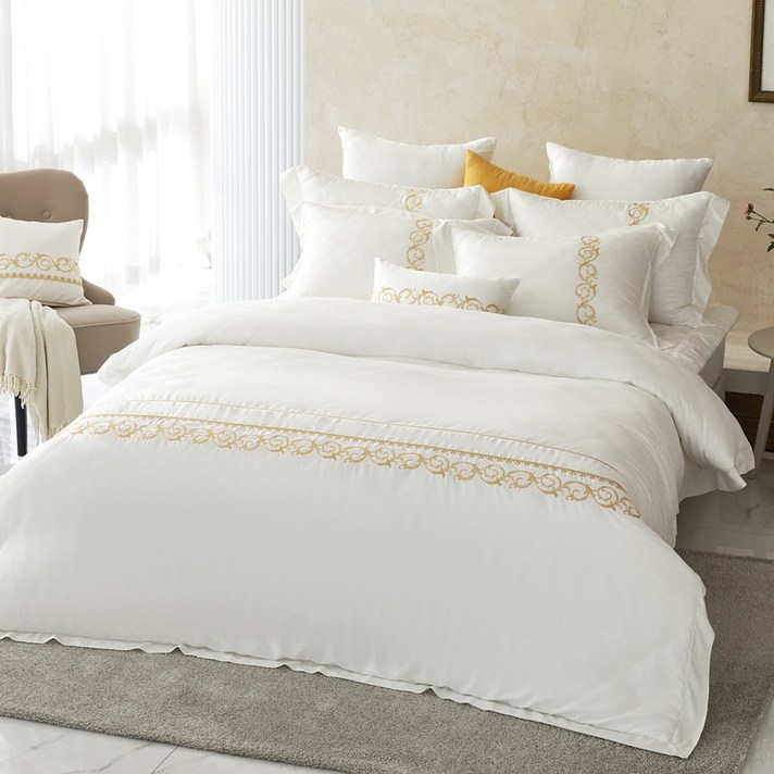 아로마라이프 텐셀 클라우드 콜라겐 침구싱글세트 항균 알러지케어 진드기걱정 없는