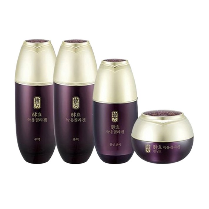 수려한 녹용콜라겐 기초세트 4종 구성수액유액진액활성고