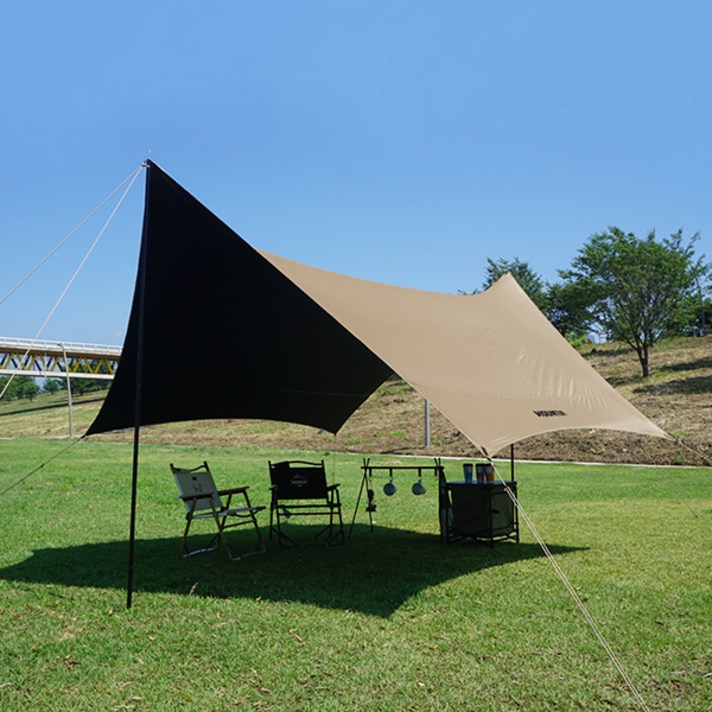 마운티아 베이스 헥사 타프 블랙코팅 그늘막 차양막