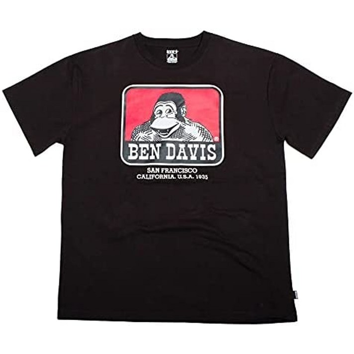 일본직구 벤 데이비스 남성 티셔츠 반팔 고릴라 로고 넥 태그리스 기본 로고 17
