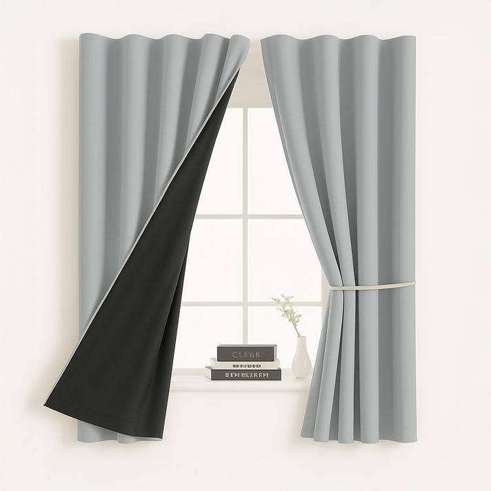 히즈엔 완전 빛차단 무타공 초스피드 붙이는 암막커튼