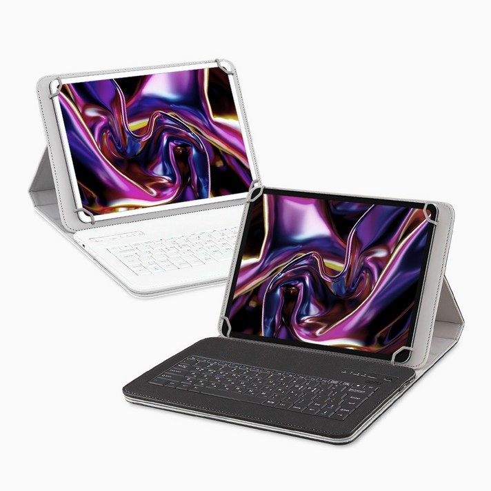 레노버 Tab M10 Plus 3세대 태블릿 거치 블루투스 키보드 케이스 블랙화이트