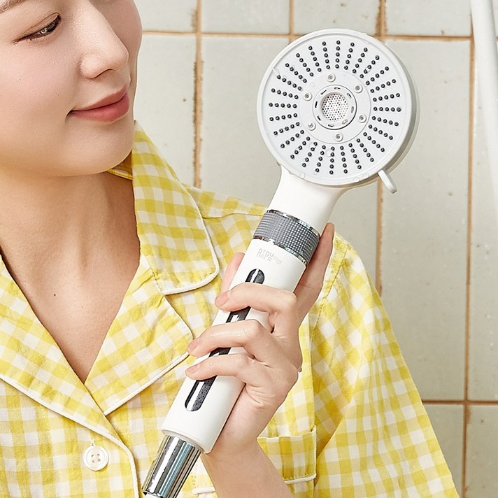 아토퓨어 필터 샤워기헤드 아기 수압상승 저자극 온오프 마이크로버블 모찌, 본품마이크로버블 샤워기  ACF필터1개포함, 1개
