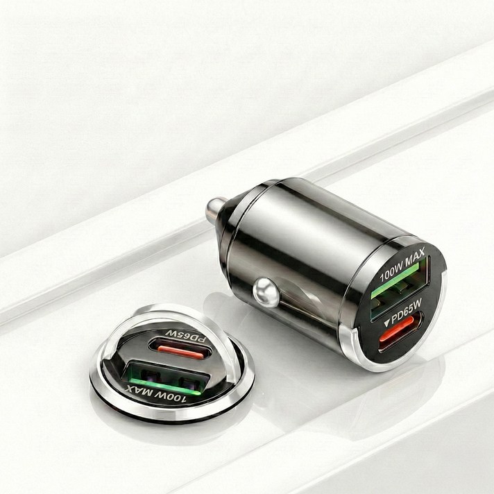 글라우벤 매립형 100W QC4.0PD3.0 차량용 고속 충전기