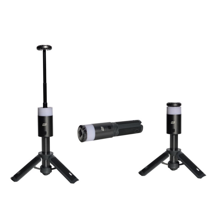 트랜스폼 랩스 캠핑랜턴 휴대용 충전식 LED 스탠드 포함, 1개, 블랙