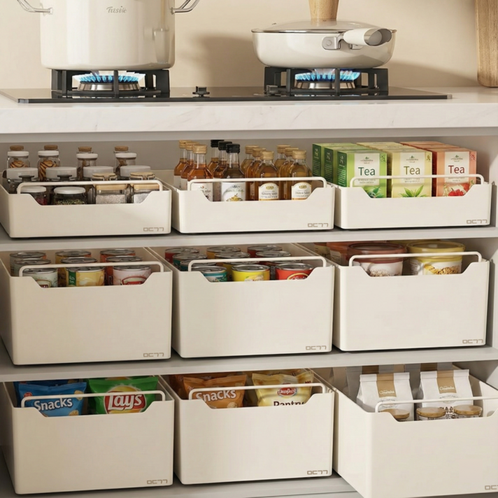 밀당공간 슬라이딩 주방 수납 철제 선반