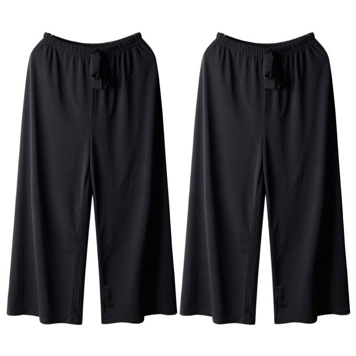 애니진 여성 11 여름 8부 9부 쿨스판 통바지 와이드 팬츠 1165