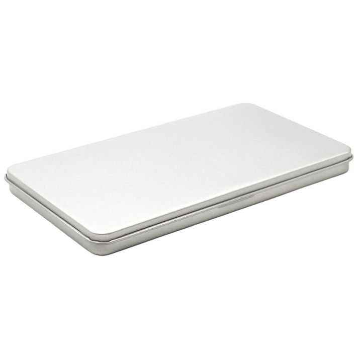 S047 은색흰색 틴케이스,대형 틴케이스, 미니 틴케이스, 원형 틴케이스, 철필통, 원통, 정리함 케이스, 틴케이스 쿠키, 철제 케이스, 은색, 1개