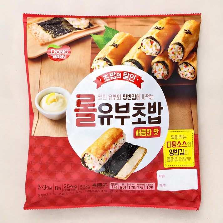 동원 롤유부초밥 새콤한맛, 254g, 1개