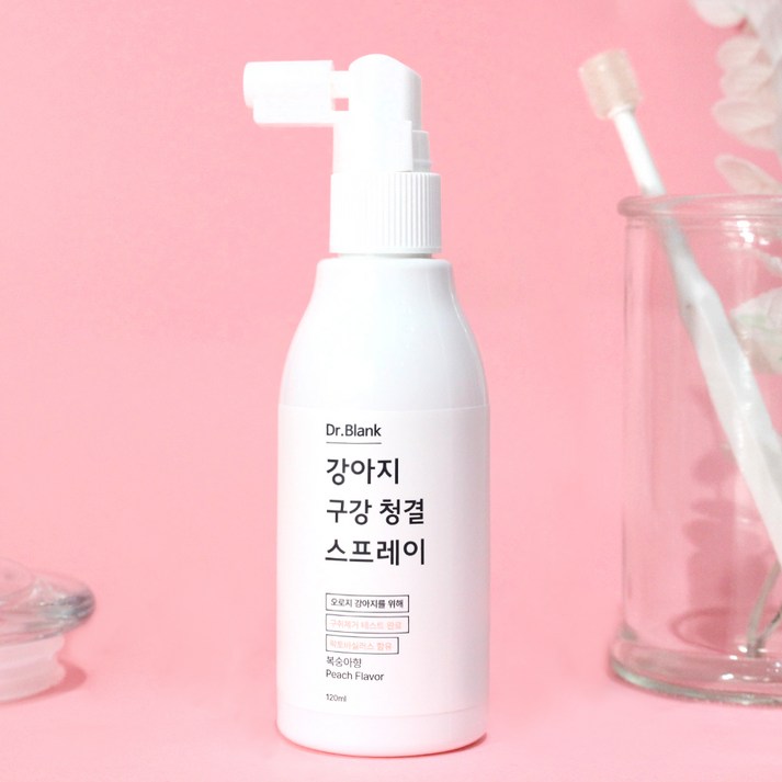 닥터블랭크 강아지 구강청결 구취제거 스프레이 복숭아향