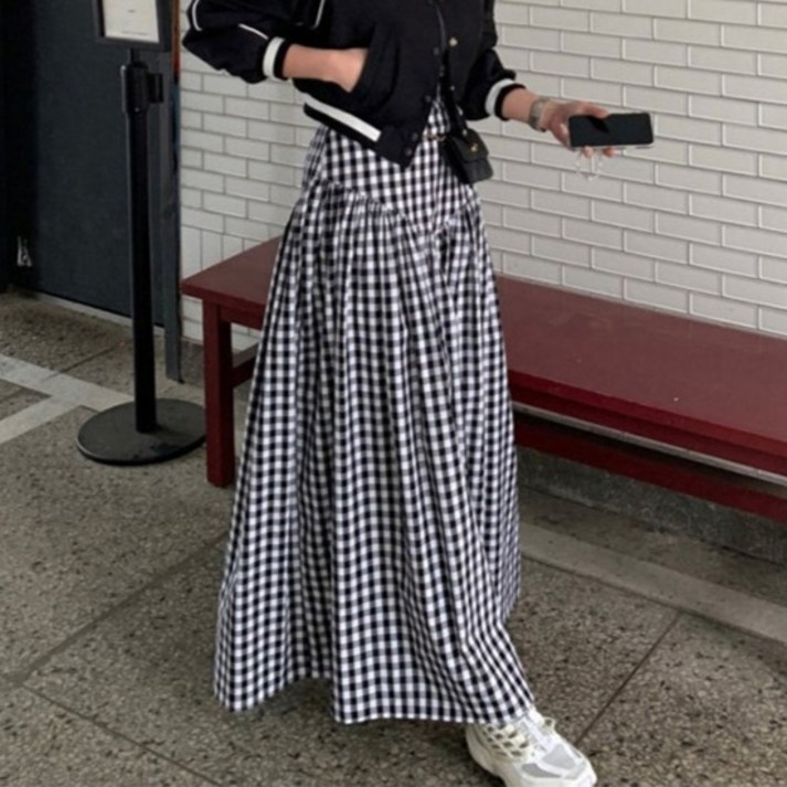 페이퍼먼츠 하벤 주름 우아린 롱 스커트 00683