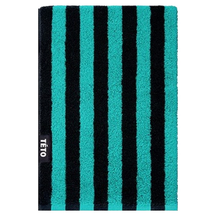 테토 오브제 호텔 바스타올 500g 40수 수피마 70x140, 블랙에디션 아쿠아마린, 1개