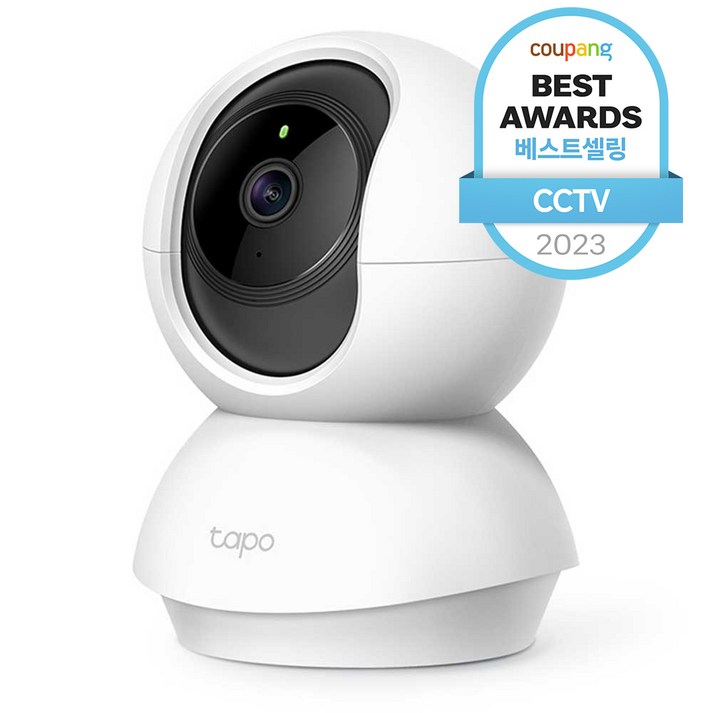 티피링크 팬틸트 홈 보안 WiFi cctv 카메라 실내용, Tapo C210