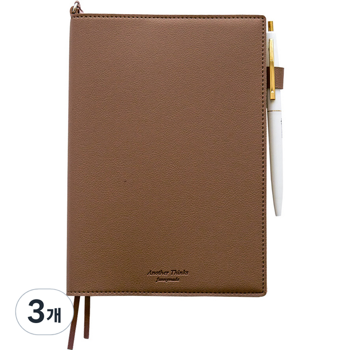 퍼니메이드 오브제 가죽 만년 다이어리  볼펜 세트