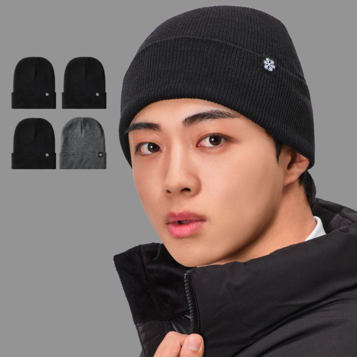 케이조이 11 무지 비니 남녀공용 니트비니 모자