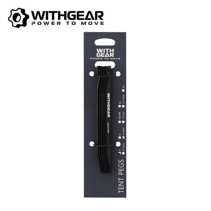 위드기어 알루미늄 V팩 PGVP1 고강도 캠핑 타프 국산 텐트팩, 19cm, 1개