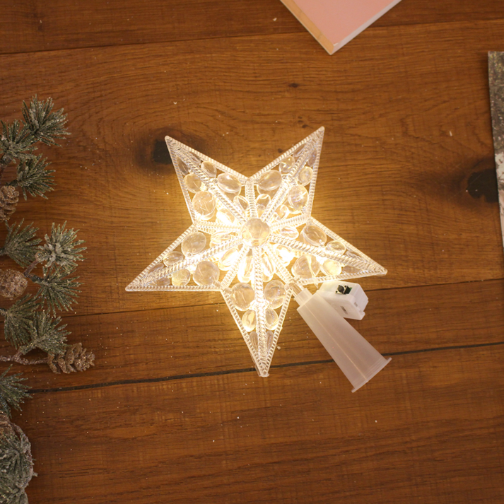 해피인어스 LED 페블 트리 탑별 오너먼트 크리스마스 트리장식