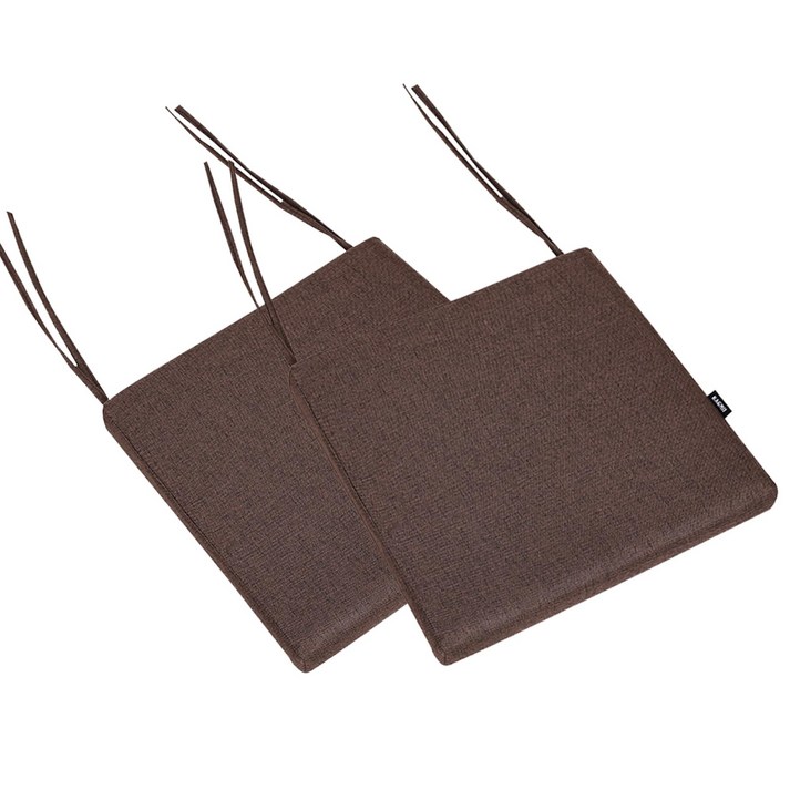 FLOGUOR 고탄성 의자쿠션 40x40cm 5cm 메모리폼 방석  세탁가능 미끄럼방지 북유럽 무지 2개세트