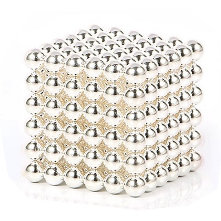 GouRealm 5mm 자석볼 네오큐브 마그네틱볼, 은백색, 1개