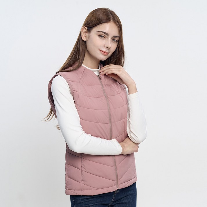 스타일랑 여성 경량 패딩 조끼_코튼캔디 빅사이즈 프리미엄 웰론 조끼 이너아우터 추천!!