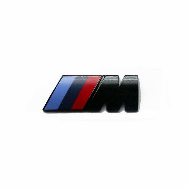 굿즈인홈 M엠블럼유광블랙 BMW 유광블랙 M엠블럼 트렁크엠블럼 M 사이드엠블럼 휀다 엠블럼 스티커 휠하우스 엠블럼장식