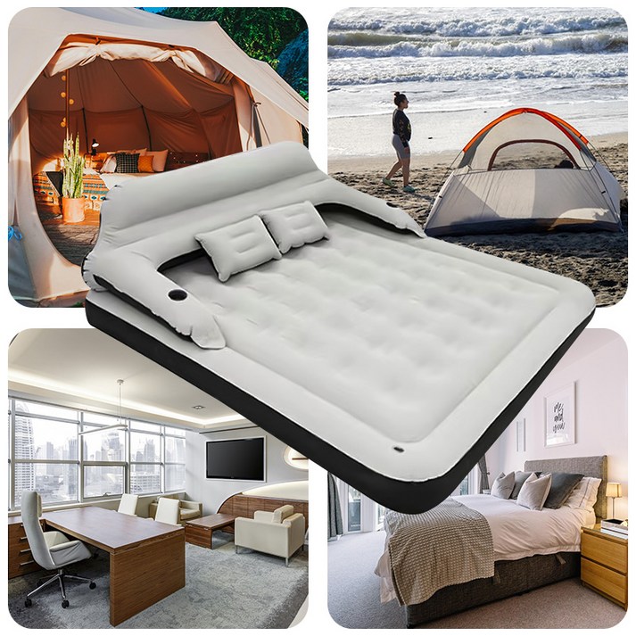 지칸디 캠핑 에어매트 등받이 캠핑매트 자충 캠핑용 휴대용 에어침대 에어 매트리스