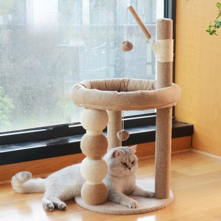 MOTRIA 프리미엄 캣타워 일체형 고양이 스크래치 고양이 놀이터 SZH01