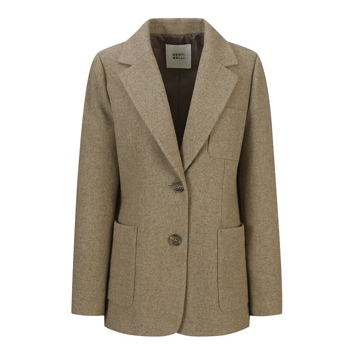 베스띠벨리 울혼방 테일러드 싱글 자켓 BJJAX1130
