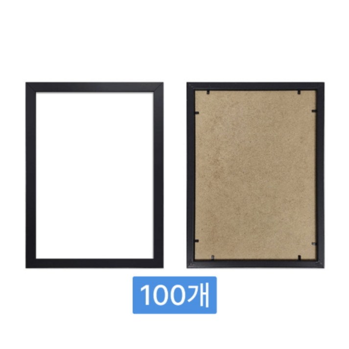 100개 단위 우드 액자 도매 대량 맞춤 제작 공장직영, 1개, 18mm 화이트100개