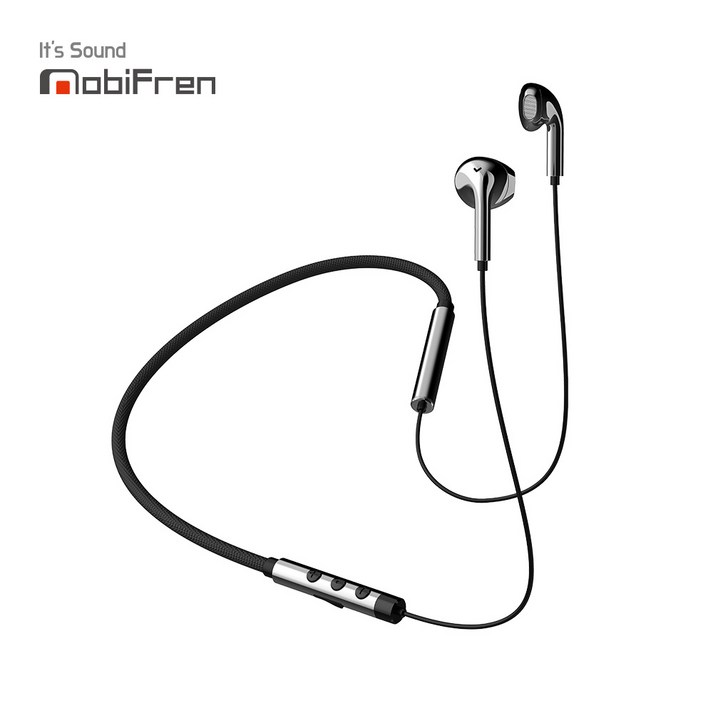 모비프렌 플렉스 L MFB-NB7100 블루투스 넥밴드 이어폰, 플렉스L 에어, 블랙