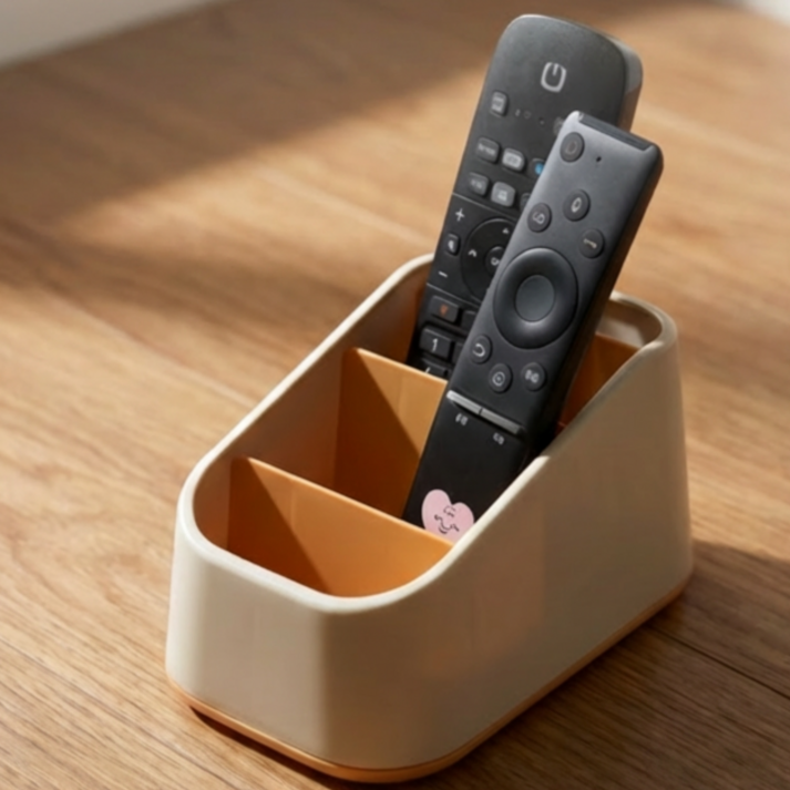 라토브 거실 리모컨 정리함 노랑 스몰 소파 테이블 수납 거치대