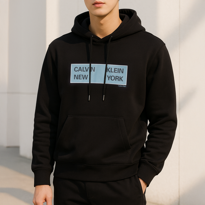 캘빈클라인 CK 350 테리 CKNY 박스 그래픽 후디